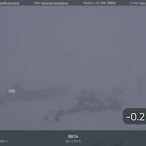 Sierra Nevada Borreguiles Live Webcam: Ski Slopes & Mountain Views