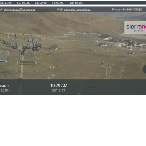Sierra Nevada Zona Veleta Live Webcam: High Mountain Views