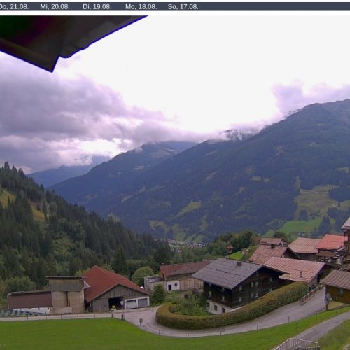 Dorfgastein Live Webcam: Alpine Views from Gästehaus Hagenhofer