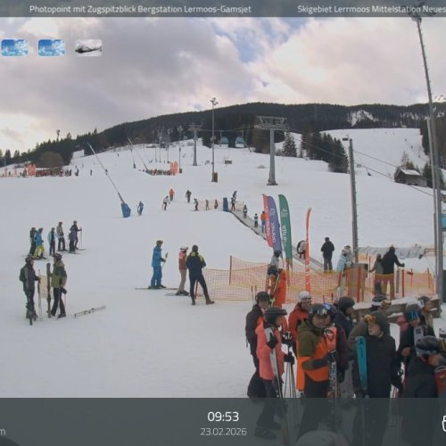 Lermoos Familyjet Tal Live Cam: Skiing & Mountain Views in HD