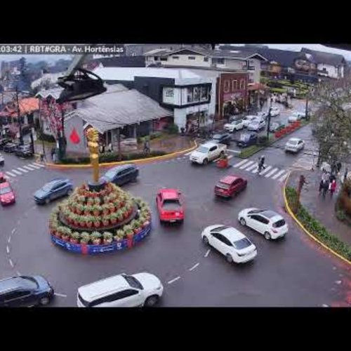 Gramado City Center Live Webcam: Avenida Hortênsias
