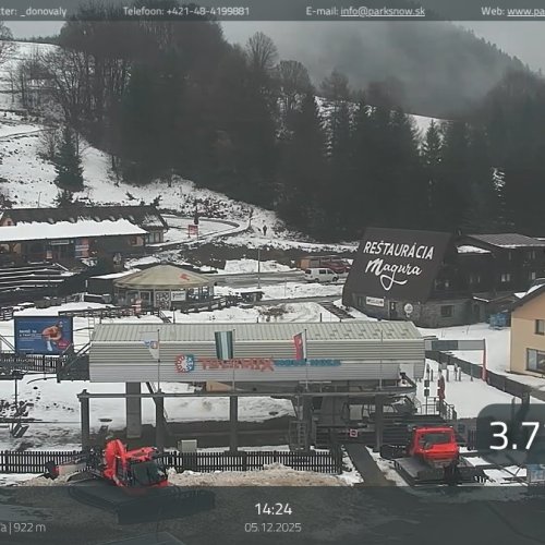 Donovaly Nová Hoľa Live Webcam: Ski Resort & Mountain Views