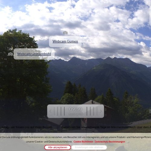 Märchenhotel Braunwald Live Webcam: Swiss Alpine Views