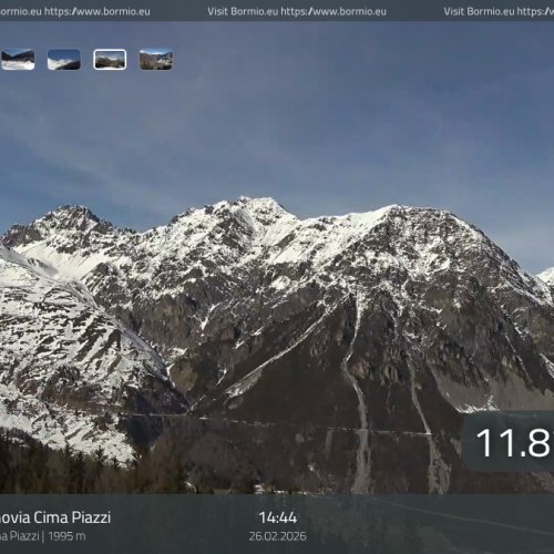 Bormio: Cima Piazzi Gondola Arrival Live Cam