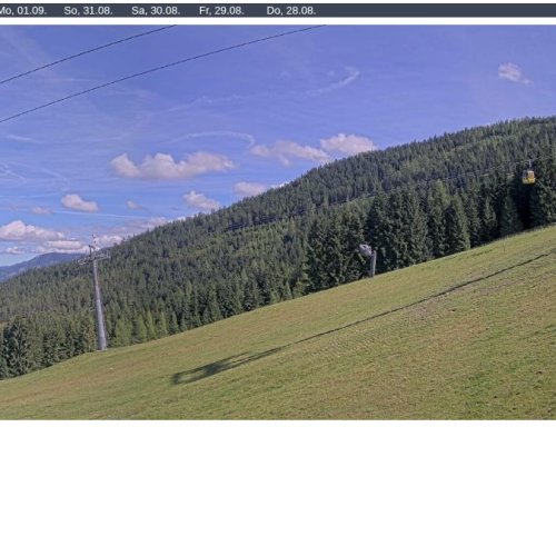 Hauser Kaibling Übungslift Live Webcam: Alpine Views from Mössna, Austria
