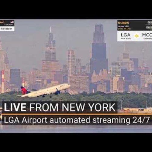 Live from LaGuardia: New York City Skyline & Airport Traffic