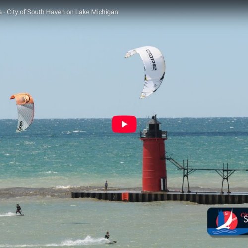 South Haven South Beach Live Cam: Lake Michigan Lighthouse View