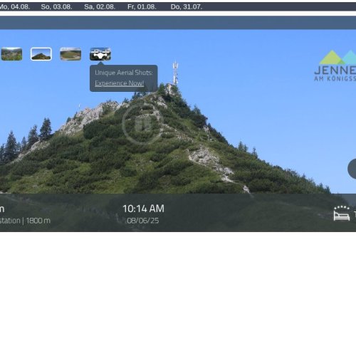 Jenneralm Webcam: Live Views from Jenner Bergstation at 1800m