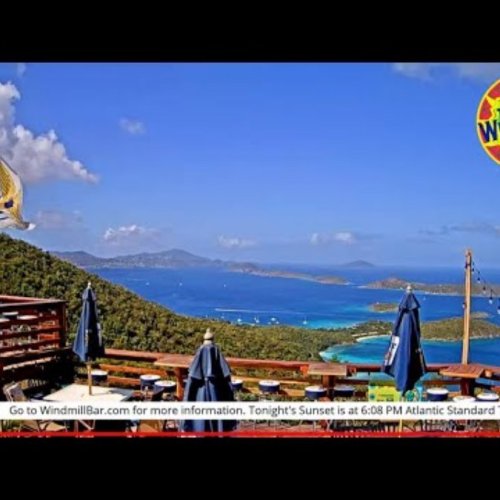 St. John USVI: The Windmill Bar Live Webcam View