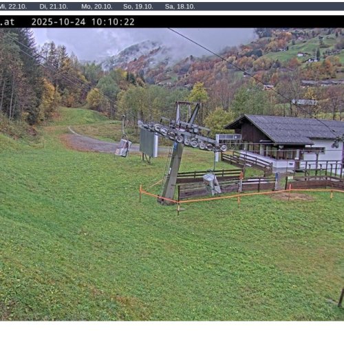 Live Kapellbahn Silbertal Webcam: Alpine Views from Kristberg