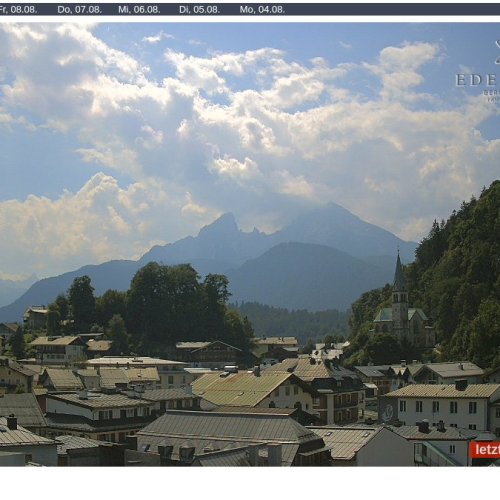 Live Berchtesgaden Webcam: Watzmann Mountain & Bavarian Alps