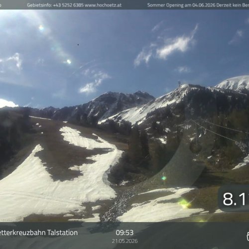Hochoetz - Wetterkreuzbahn Talstation Live View