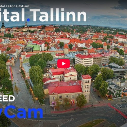 Tallinn City Centre: Viru Roundabout Live Webcam