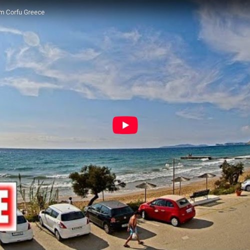 Arillas Beach Live Webcam: Corfu, Greece