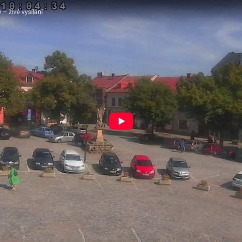 Valašské Klobouky Town Square Live Webcam, Czechia