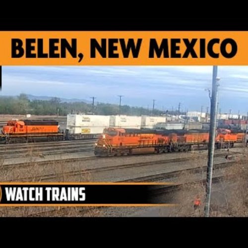 Belen, New Mexico: Live Train Yard View 🌄