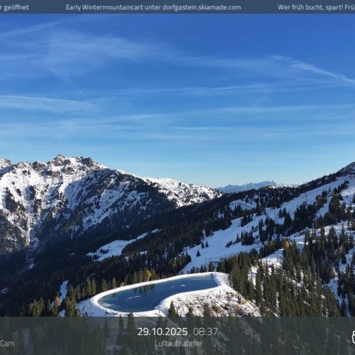 Live Dorfgastein Flyingcam: Austrian Alps Ski Amadé Views