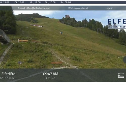 Neustift im Stubaital: Live Elfer Panoramabahn Webcam