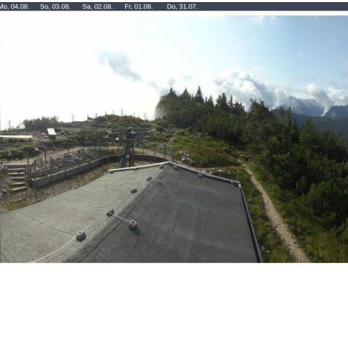 Predigtstuhl Summit Live Webcam: Bavarian Alps Panorama