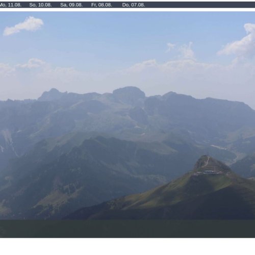 Sass Pordoi Live Webcam: Canazei Dolomites View at 2950m