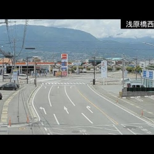 Asahara Bridge West Intersection Live Webcam in Suwa, Japan