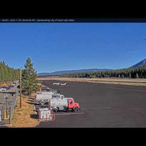 South Lake Tahoe Airport North Webcam: Live Aviation & Sierra Views