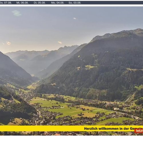 Bartholomäberg Live Webcam: Alpine Views from 1080m