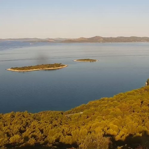 Pakoštane Live Camera: Kornati Islands & Vransko Lake View