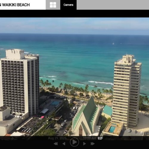 Waikiki Beach Live Cam: Honolulu Ocean Views