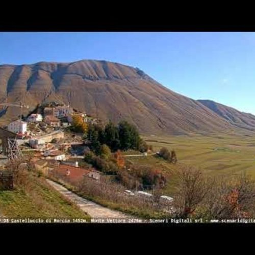 Castelluccio di Norcia Webcam: Monti Sibillini Live Views 🇮🇹