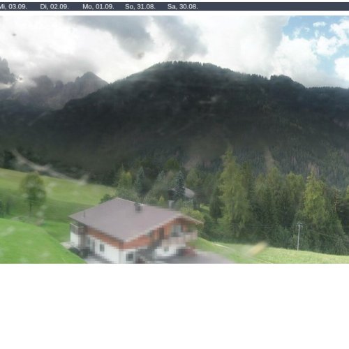 Ortisei Dolomites Live Webcam: Hotel Ansitz Jakoberhof at 1440m