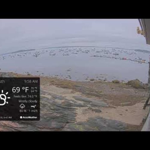 Falmouth Maine Ocean Point Live Webcam | Harbor & Coastal View