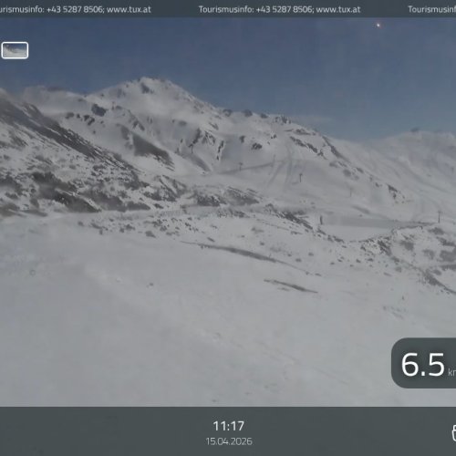 Live View from Rastkogel in Hintertux, Tux, Austria