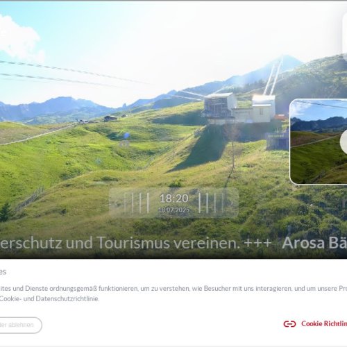 Arosa Bärenland Live Webcam in the Swiss Alps