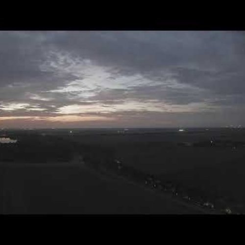 Wind Turbine Over Zeewolde Polder Live View