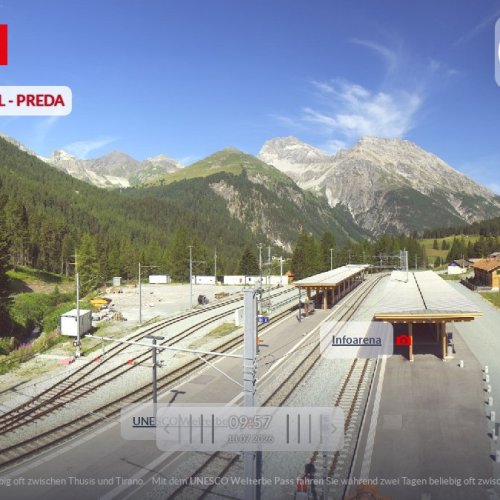 Rhätische Bahn Albulatunnel Live View