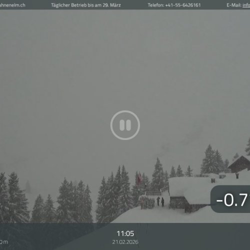 Live Webcam Elm: Munggä Hüttä Ski Resort View, Switzerland