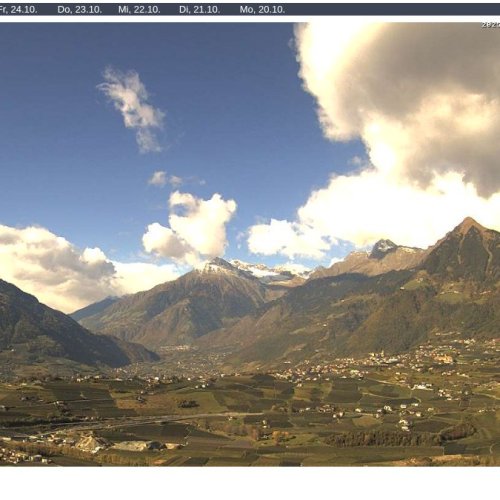 Scena Live Webcam: South Tyrolean Mountain Panorama