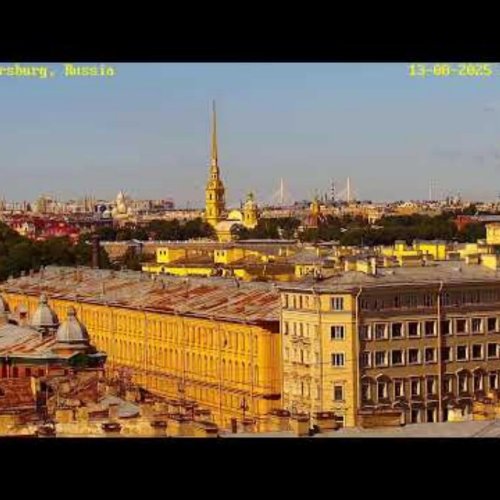 Saint Petersburg Skyline Live: Peter and Paul Fortress View