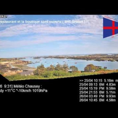 Chausey Island Live View: Normandy Coastal Weather & Tides