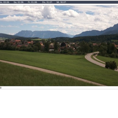 Teisendorf Schödling Panorama Webcam: Bavarian Alps View