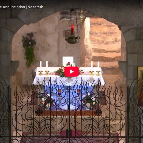 Altar of the Grotto of the Annunciation Live | Nazareth, Israel
