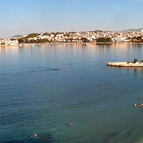 Podstrana Beach Live Camera: Adriatic Coast & Hotel Split View