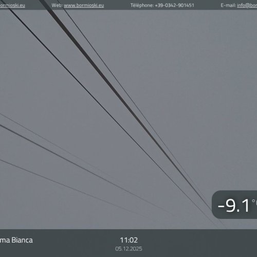 Bormio Ski Cima Bianca Live Webcam: Italian Alps at 3017m