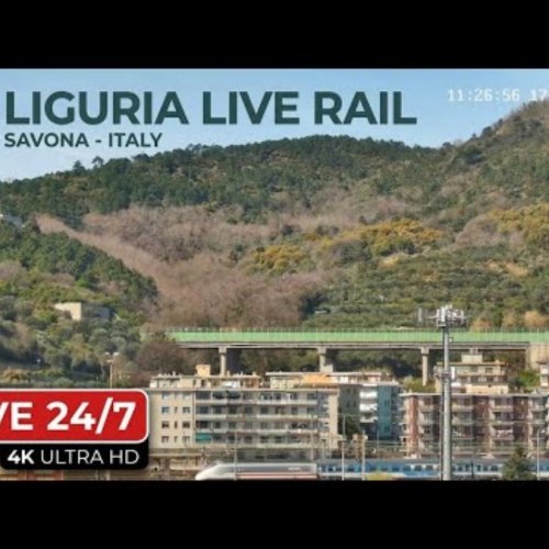 Liguria Rail Live: Savona Train View & Coastal Scenery