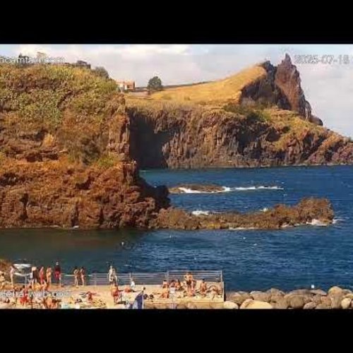 praia dos reis magos beach, caniço de baixo, madeira, portugal