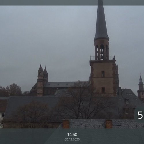 Worms City Center Live Webcam: Historic Views of Dom St. Peter