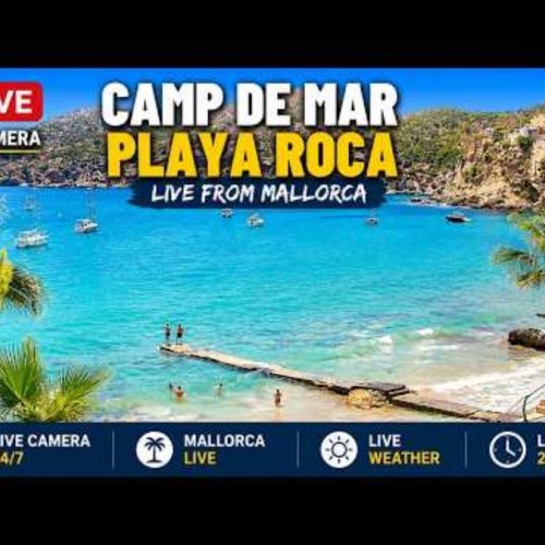 Camp de Mar Playa Roca Live Webcam – Mallorca, Spain