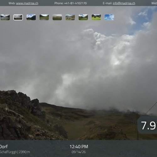 Klosters Dorf Live Camera | Grisons, Switzerland Alpine View