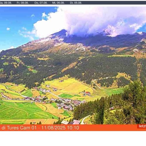 Rein in Taufers Valley Live Webcam: Alpine Mountain Views